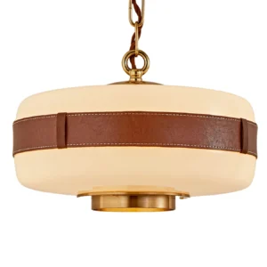 by OBBAO Lighting factory - Leather Pendant Lights OEM/ODM project image 1
