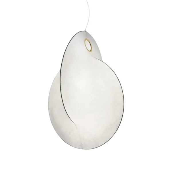 Silk pendant light for showroom consultation area